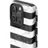 Black and White Striped Marble iPhone 16 Pro Impact Case